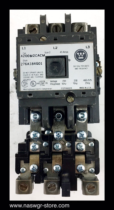 A200M2CAC ~ Westinghouse A200M2CAC Size 2 Motor Starter