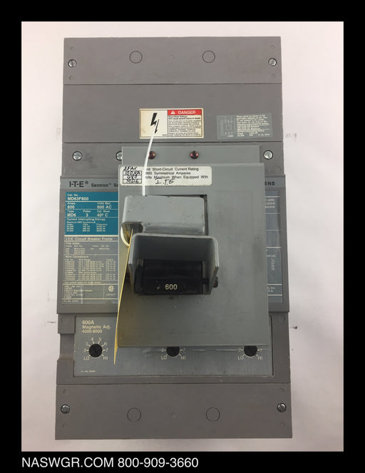 Siemens MD63F800 Molded Case Circuit Breaker ~ 600 Amp