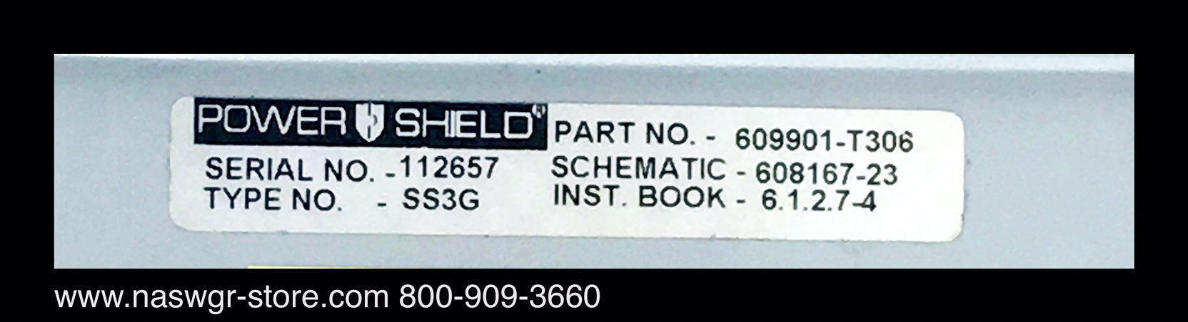 ABB PowerShield Type Power Shield Type SS3G - 609901-T306