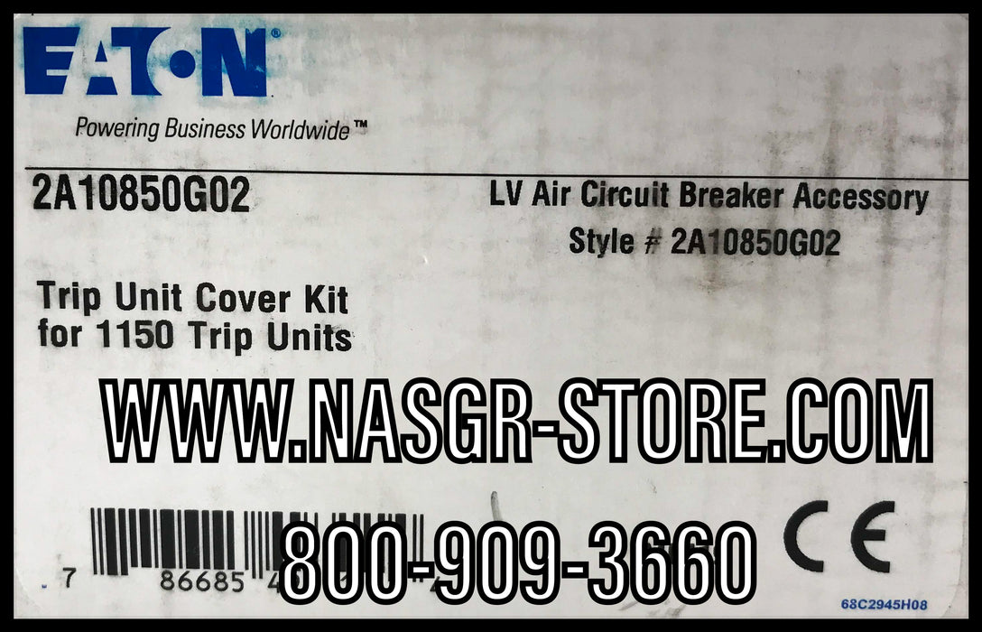 Eaton 2A10850G02 Trip Unit Cover Kit for 1500 Trip Units