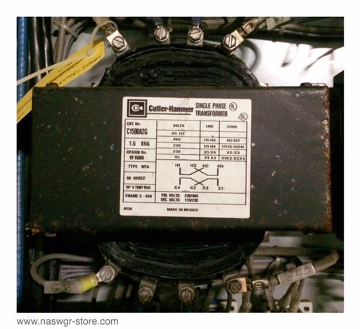 C1500A2G ~ Cutler Hammer C1500A2G Single Phase Transformer