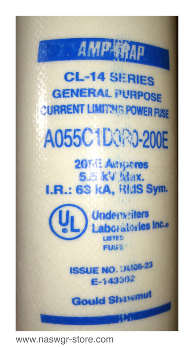 A055C1D0R0-200E ~ Unused Surplus in Box Gould Shawmut A055C1D0R0-200E Fuse