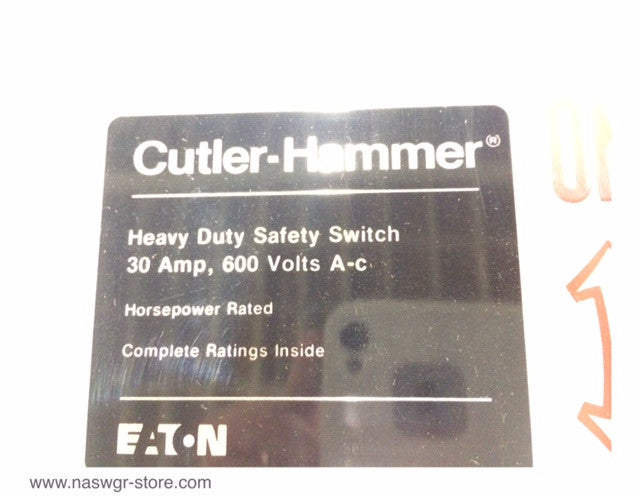 DH361UDK ~ Cutler Hammer DH361UDK Switch