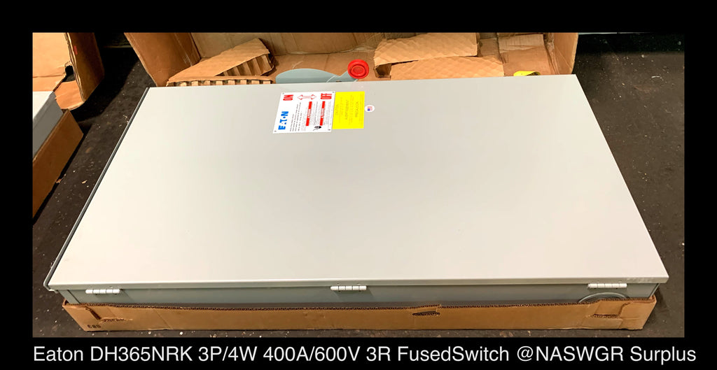 Eaton DH365NRK Heavy Duty Safety Switch - 400A/600V/3P4W/N3R - Unused