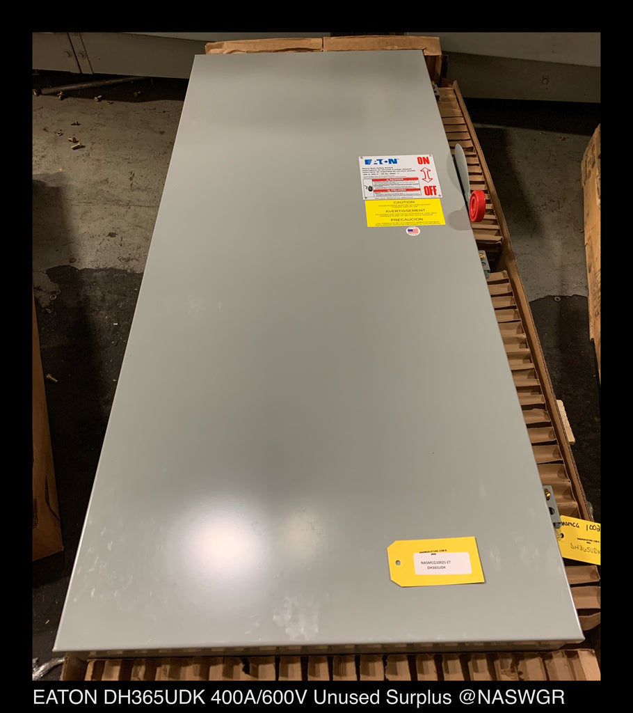 Eaton DH365UDK Heavy Duty Safety Switch - 400A/600V/3P/N12/3R - Unused