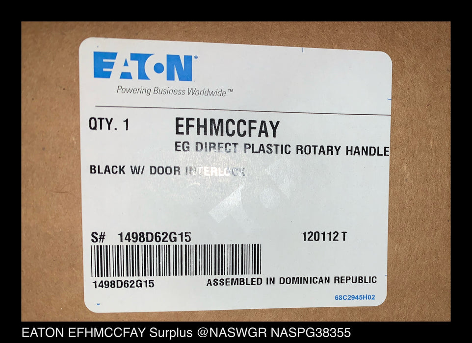 EFHMCCFAY - Eaton - EG Direct Plastic Rotary Handle