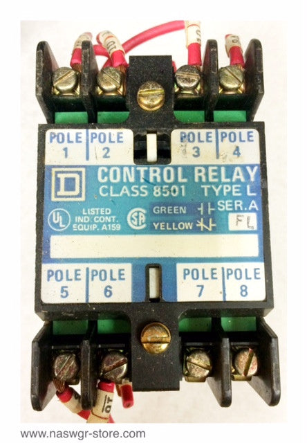 L0-80 , Square D Type L Control relay , Class 8501