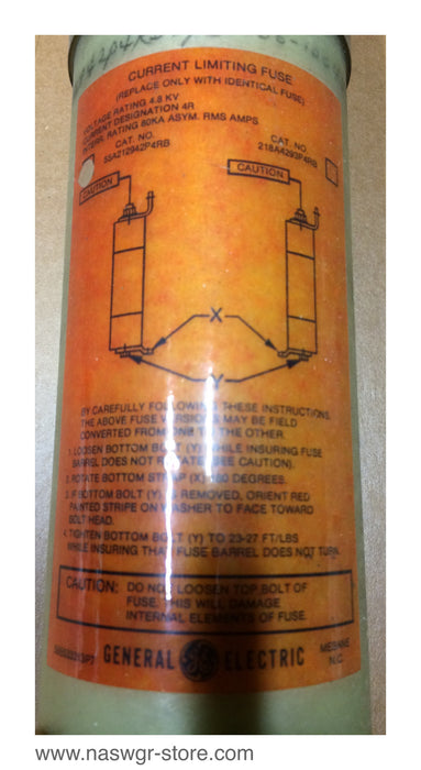 218A4293P4RB ~ 55A212942P4RB ~ GE 218A4293P4RB / 55A212942P4RB Current Limiting Fuse