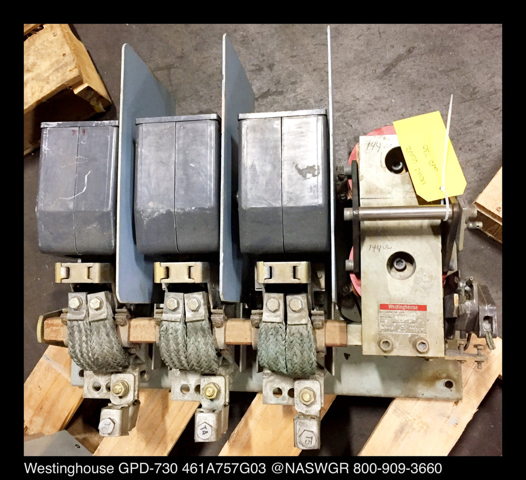 Westinghouse GPD-730, 461A757G03 AC Contactor - Size 7, 160vDC Coil ...