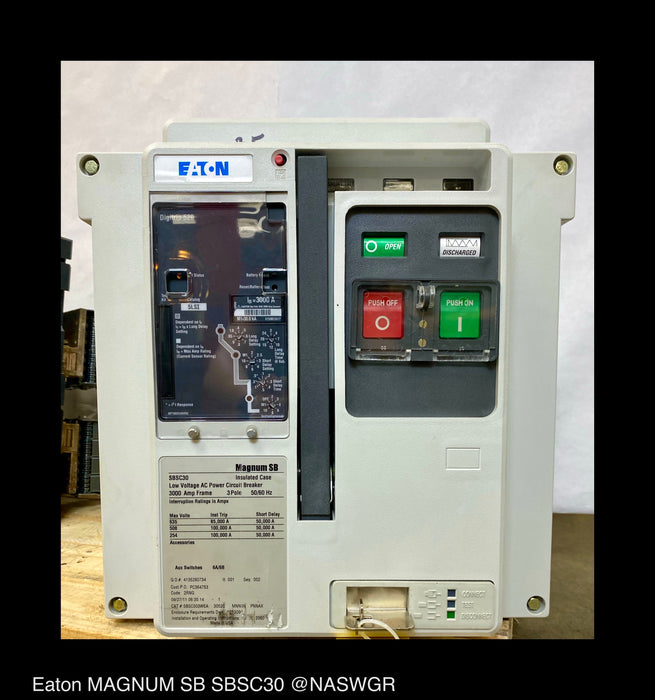 Eaton Magnum SB SBSC30 Circuit Breaker (M/O,D/O) - 3000 Amp