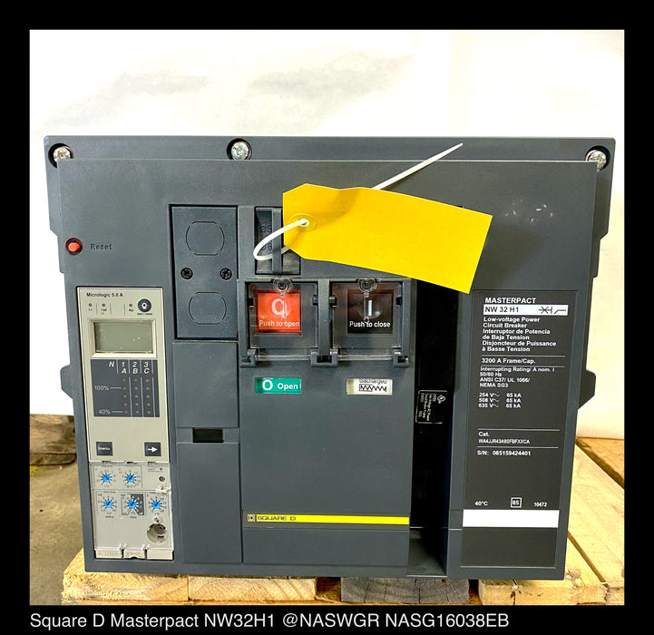 Square D MasterPact NW32H1 Circuit Breaker (E/O,D/O) - 3200 Amp