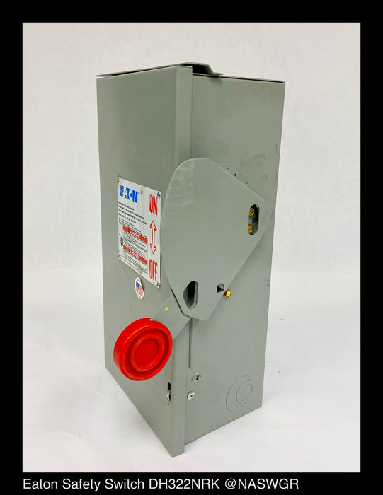 Eaton DH322NRK Heavy Duty Safety Switch - 60A/240V/3P/N3R -  Unused
