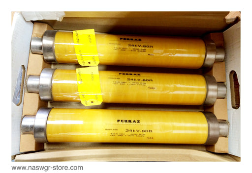 H082186 , Ferraz H082186 Fuse , 24 kV - 80A , 40 kA Max. , Unused Surplus , H082186