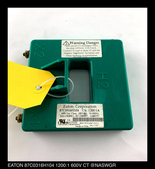 EATON 87C0316H104 Current Transformer 1200:1 Ratio