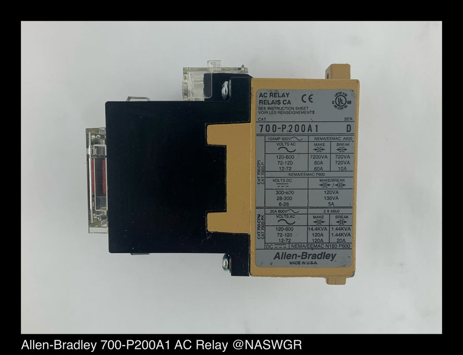 Allen-Bradley 700-P200A1 AC Relay