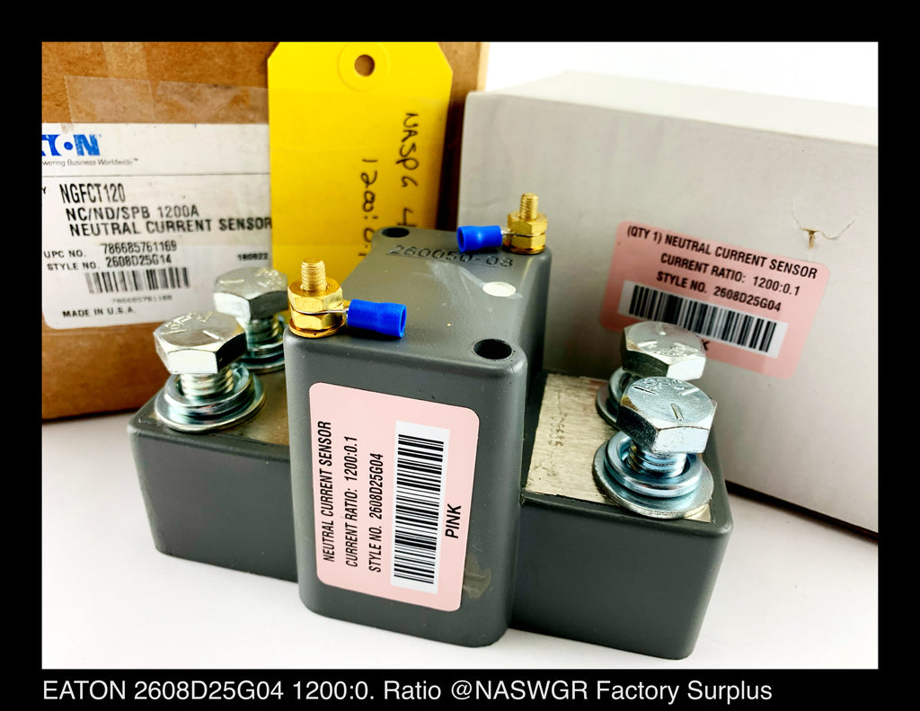Eaton NGFCT120 Neutral Current Sensor - 1200:0.1 Amp - Unused — North ...