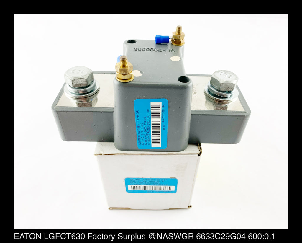 Eaton LGFCT630 Neutral Current Sensor - 630/600:0.06 - Unused — North ...