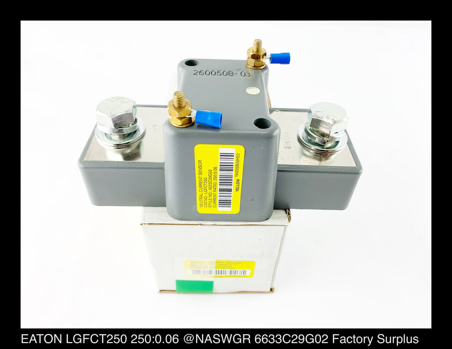 Eaton LGFCT250 Neutral Current Sensor ~ 250:0.06 - Unused Surplus