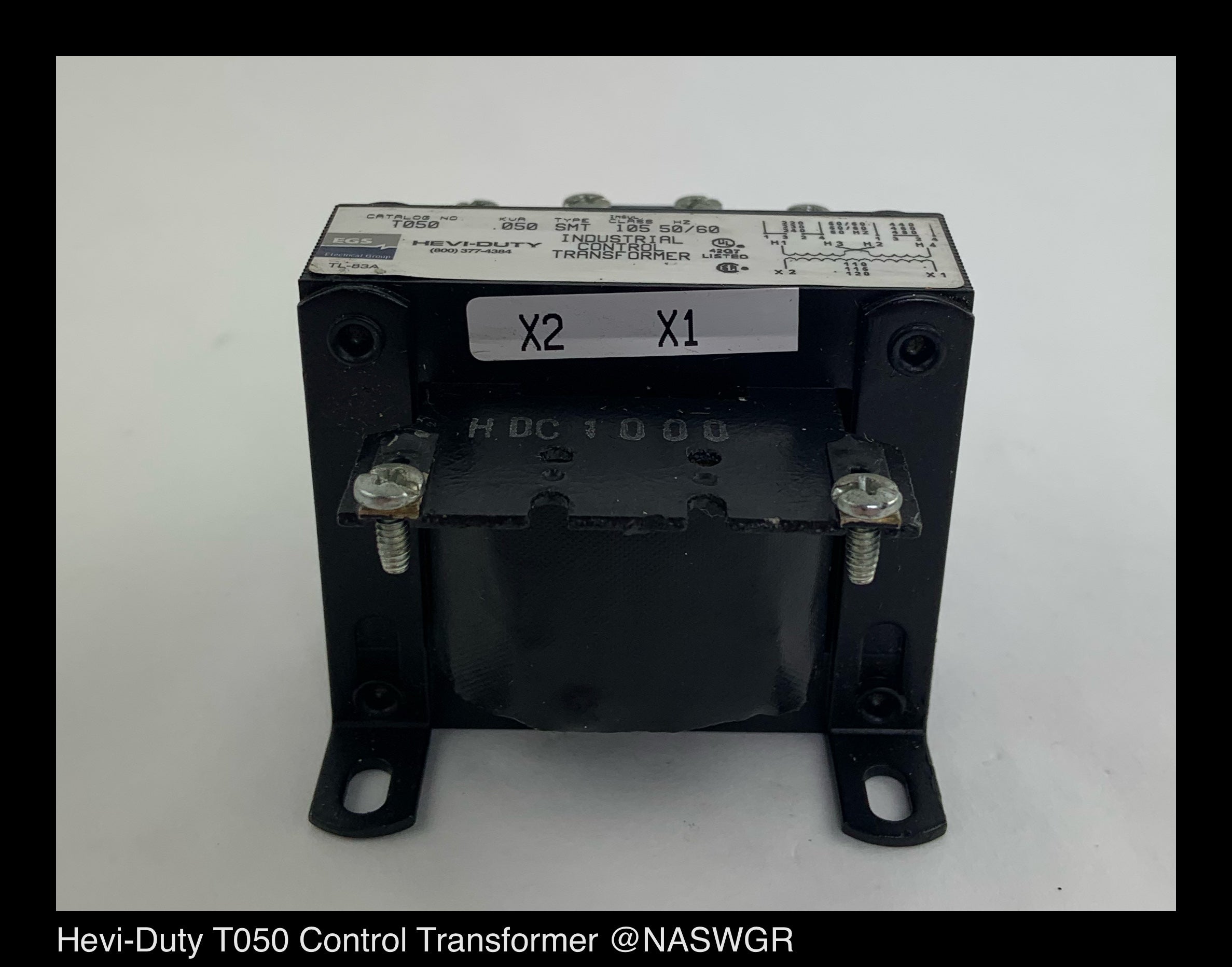 HeviDuty T050 Control Transformer — North American Switchgear Store