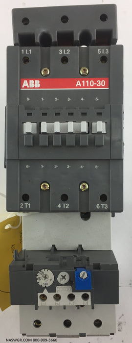 ABB A110-30 Contactor  ~ TA110 DU Thermal Overload Relay
