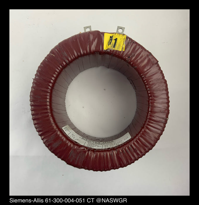 Siemens-Allis 61-300-004-051 Current Transformer ~ 500:5