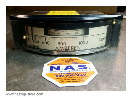 AD7 , Sangamo AD7 Ampere Demand Meter , Type: AD7 , 5 Amps , 9081852-000 , 50/60 Hz. , AD7
