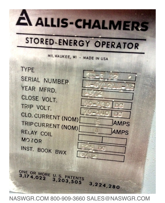FC-750A , Allis Chalmers FC-750A Circuit Breaker