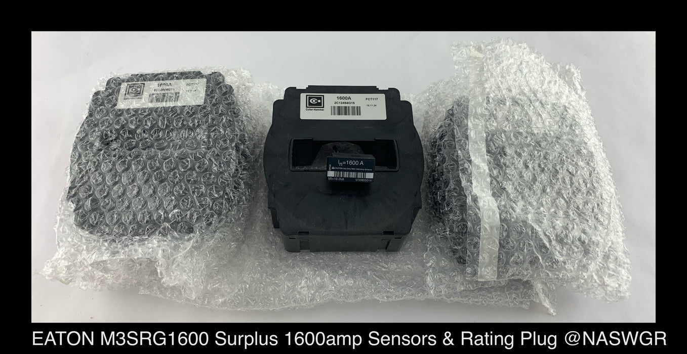 Eaton M3SRG1600 Magnum Standard Frame Sensor and Rating Plug Kit 1600A ~ Surplus