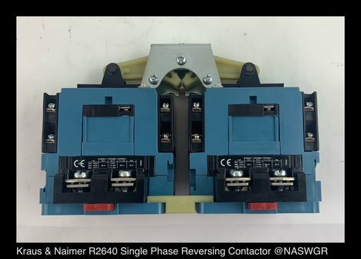 Kraus & Naimer R2640 Single Phase Reversing Contactor ~ 50 Amp