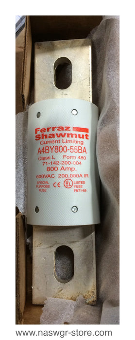 A4BY800-55BA , Ferraz Shawmut A4BY800-55BA Current Limiting Fuse