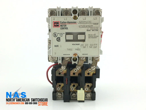 Cutler Hammer A200M1CAC Motor Control Contactor