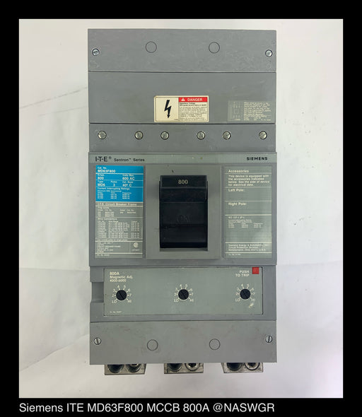 Siemens MD63F800 Molded Case Circuit Breaker ~ 800 Amp