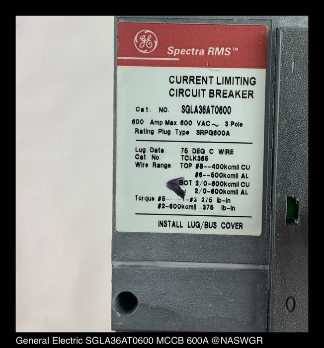 General Electric SGLA36AT0600 Molded Case Circuit Breaker - 400 Amp
