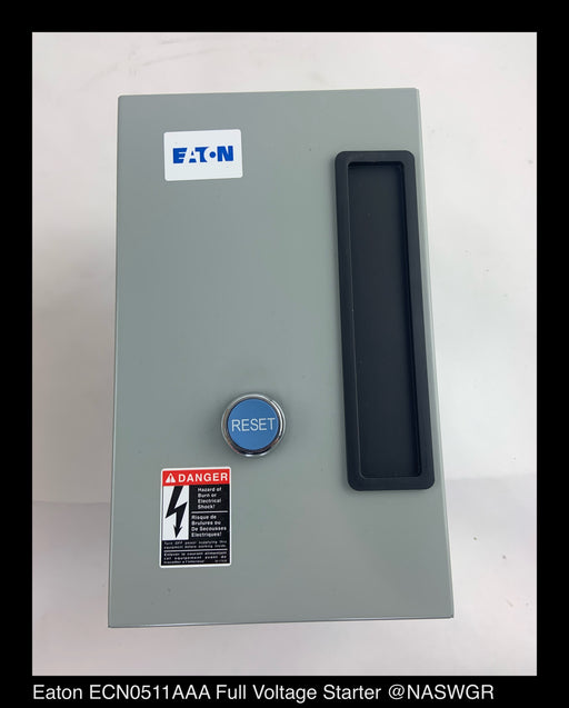 Eaton ECN0511AAA NEMA Freedom Line Enclosed Control - 30A/SIZE1/120vAC - Unused