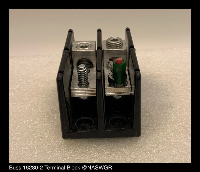 Buss 16280-2 Terminal Block ~ Unused Surplus