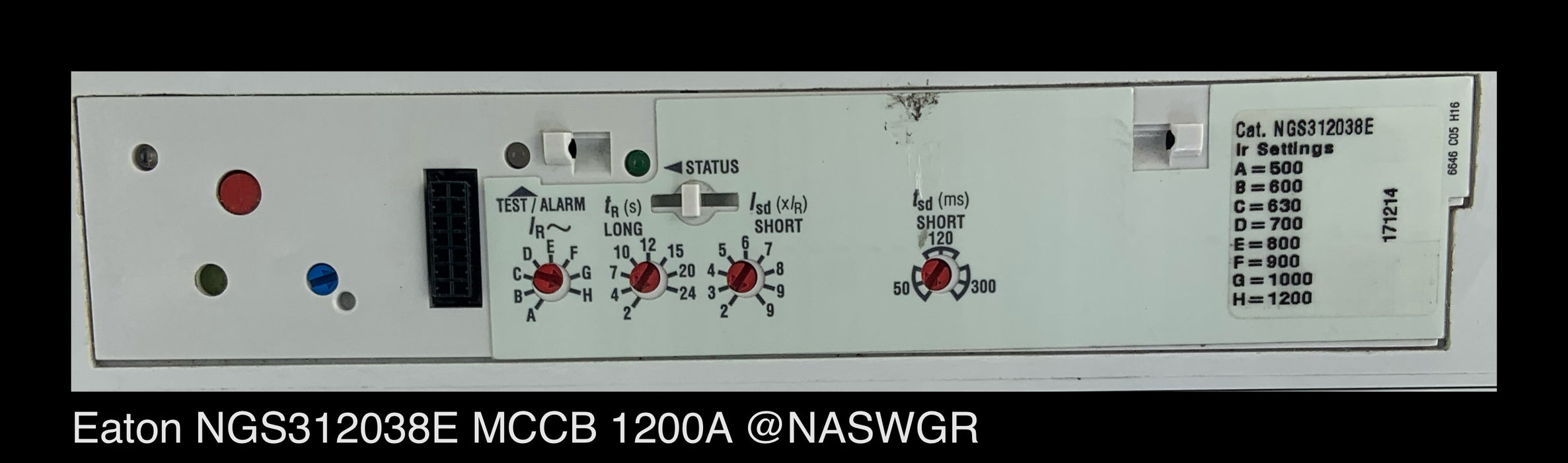 Eaton NGS312038E Molded Case Circuit Breaker ~ 1200 Amp