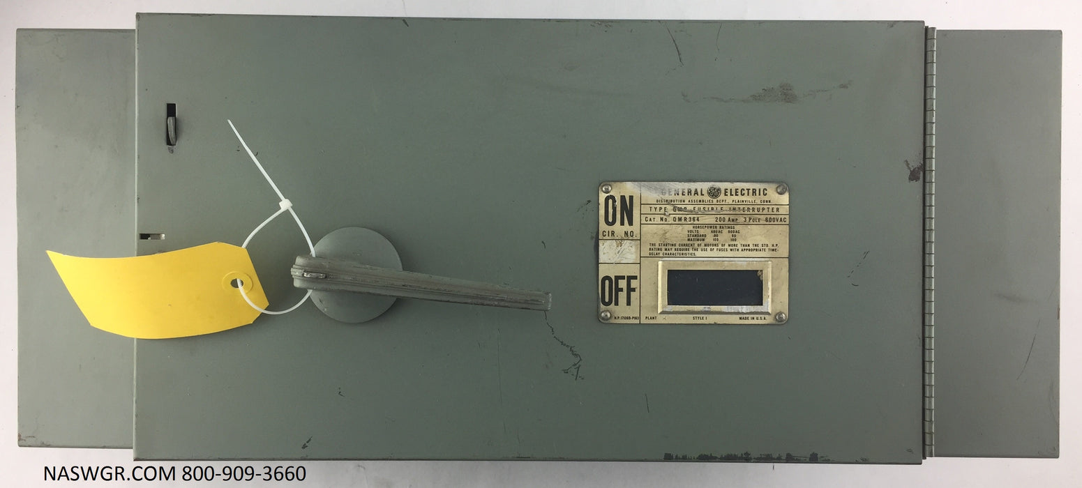 General Electric QMR364 Panel Board Switch ~ 200 Amp