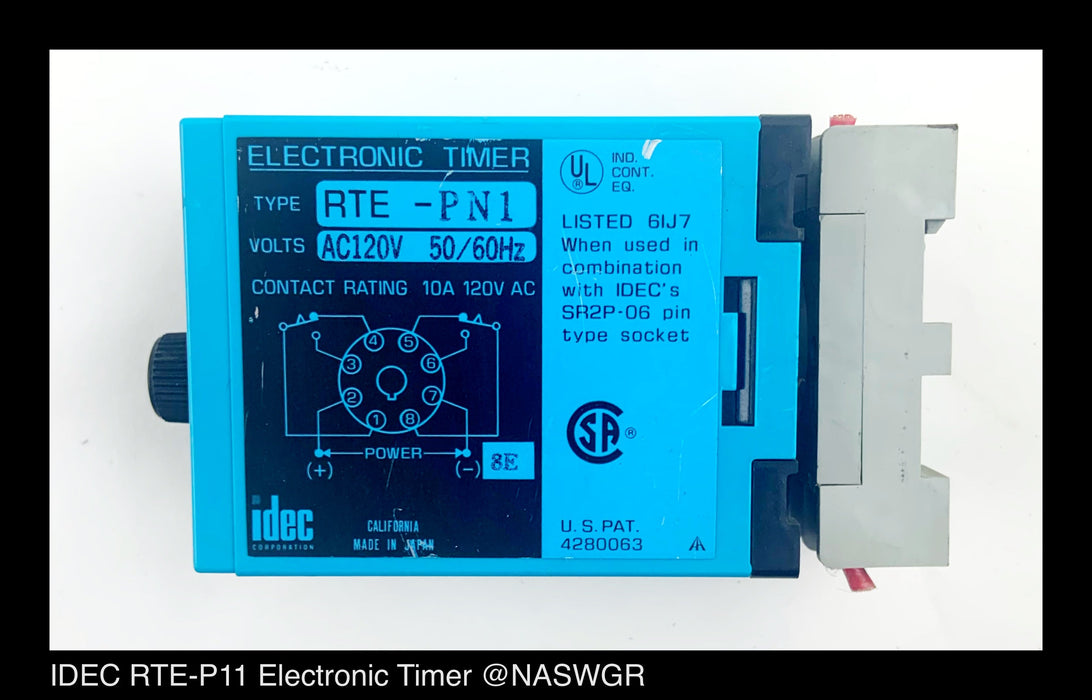 IDEC RTE-PN1 Electronic Timer - 10 Amp