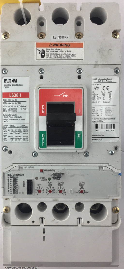 Eaton LGH3630NN Molded Case Circuit Breaker ~ 600 Amp