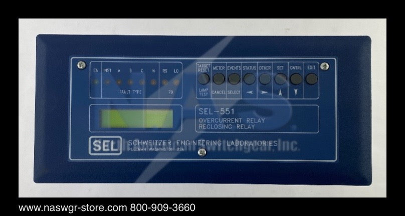 Schweitzer Engineering Laboratories SEL-551 Overcurrent / Reclosing Relay