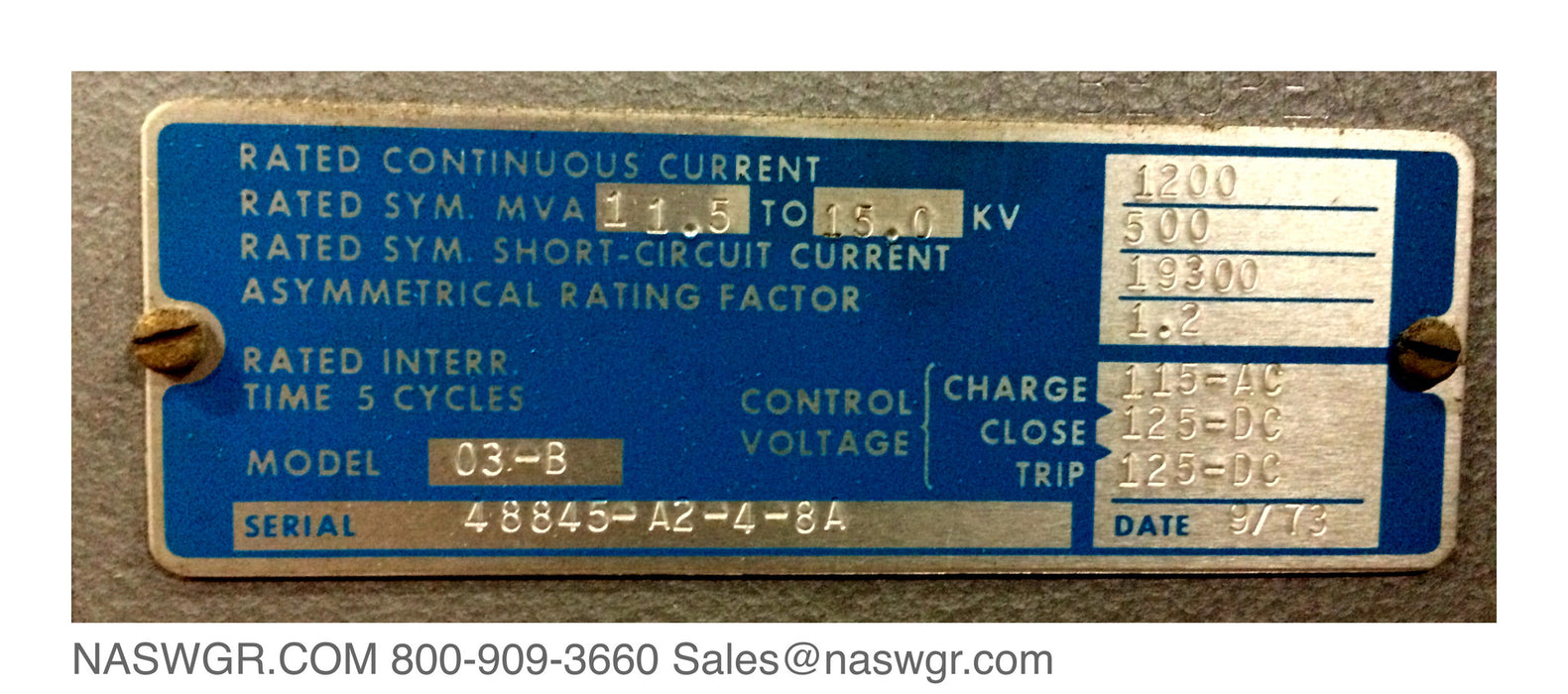 ITE 15HK500 Circuit Breaker (E/O,D/O) - 1200 Amp