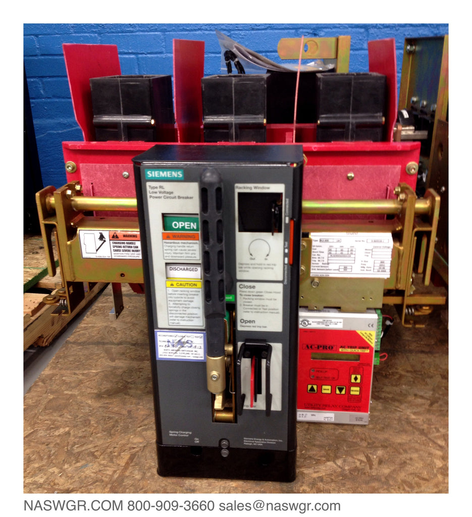 Siemens RLE-800 Circuit Breaker (M/O,D/O) - 800 Amp — North American ...