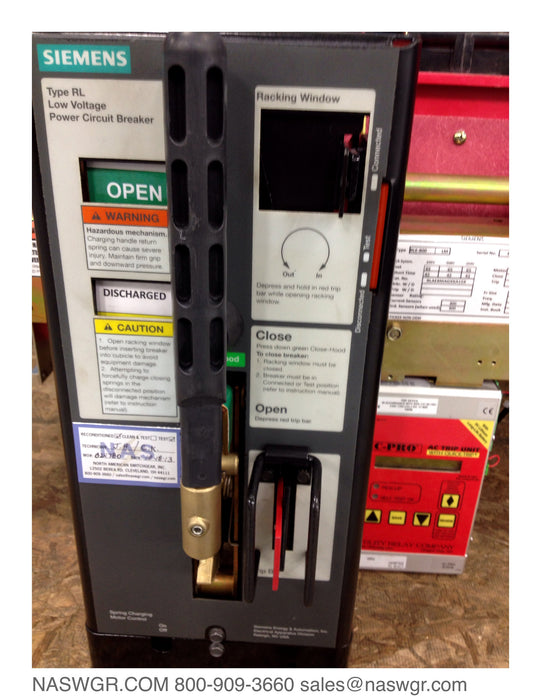 RLE-800 ~ SIEMENS RLE-800 Circuit Breaker 800 amp ~ RLAE8MAGXXA15X
