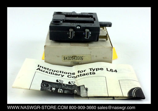 843D943G06 ~ Westinghouse 843D943G06 ~ Westinghouse Type L64 Auxiliary Contacts