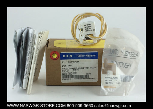 Eaton SNT1RP08K Shunt Trip Device ~ 48-127vAC/48-60vDC - Unused Surplus