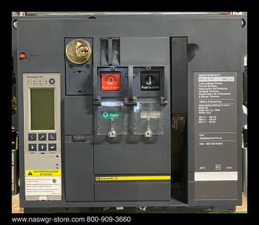 Square D MasterPact NW16H3 Circuit Breaker ~ 1600 Amp