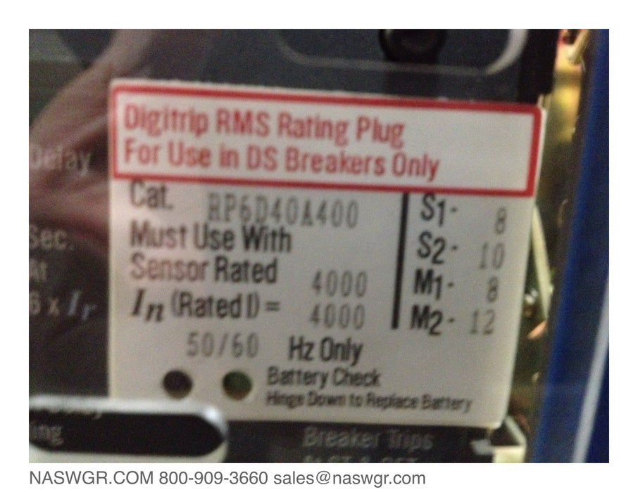 DS-840 , Cutler Hammer DS-840 Circuit Breaker , 4000 amp EO/DO