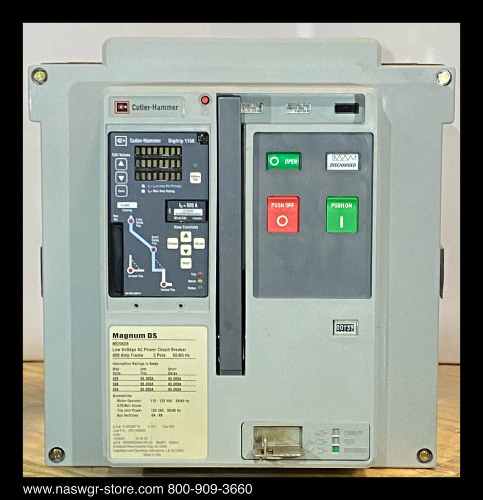 Eaton Magnum DS MDS608 Circuit Breaker (E/O,D/O) 600 Amp — North