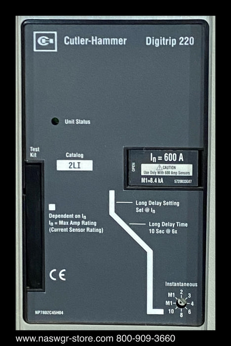 Eaton Magnum DS MDS608 Circuit Breaker (E/O,D/O) - 600 Amp