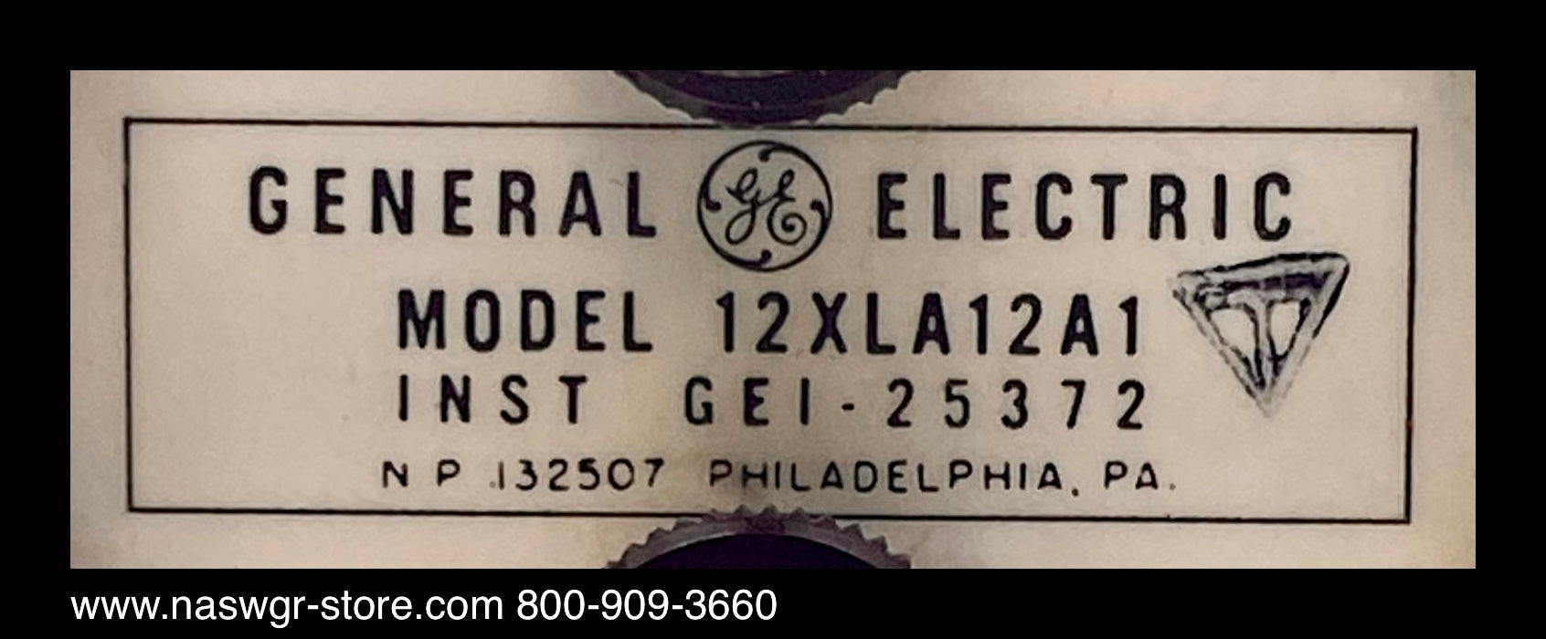 12XLA12A1 ~ GE Test Plug